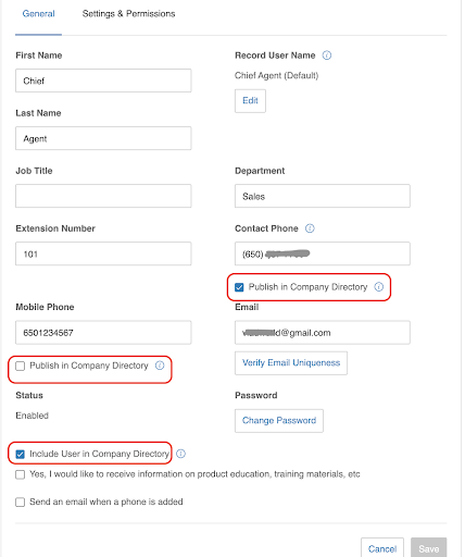 Address book filter