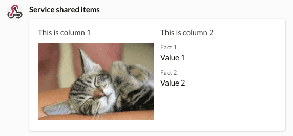 Basic columns screenshot