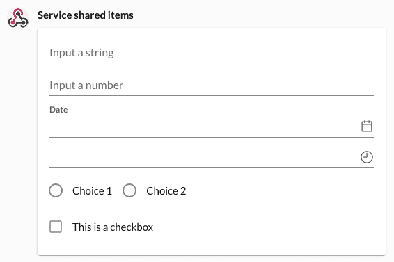 Basic input elements screenshot